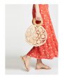 画像1: Women's round package woven bag straw bag　ラウンド丸形パッチワークかご籠トートバック (1)