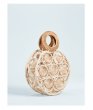 画像2: Women's round package woven bag straw bag　ラウンド丸形パッチワークかご籠トートバック (2)