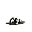 画像3: Women's new Flat mule sandal pumps with pearls パール付フラットミュール　パンプス　スリッパ (3)