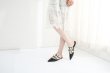 画像4: Women's new Flat mule sandal pumps with pearls パール付フラットミュール　パンプス　スリッパ (4)