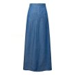 画像4: Soft Denim Jeans Maxi Skirt ソフトデニム　テンセルロングマキシフレアースカート (4)