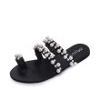 画像2: casual flat Pearl slippers sandals パール付フラットサンダル　スリッパ　シャワーサンダル (2)