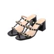 画像1: women ’s Heel sandals with studs　スタッズ付ヒールサンダル　 (1)