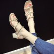 画像3: women ’s Heel sandals with studs　スタッズ付ヒールサンダル　 (3)