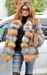 画像2: Women Real Red Silver Fox Fur Coat シルバーフォックスファーコート　ジャケット (2)