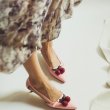 画像3: Leather TIRRY Cherry Kitten Heel Pumps クリスタルチェリーヒールパンプス (3)