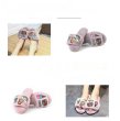 画像7: women ’s warm home indoor flat plush sandals with flat Slipper flat sandal フワモコポップな刺繍付フラットサンダルスリッパ　 (7)