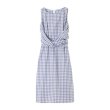 画像7: Women's Checkered waist point sleeveless knee-length one piece dressチェック柄膝丈ドレス　ワンピース (7)