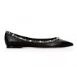 画像7: Women's flat pointed rivet single ballet shoes スタッズ＆カラーストーン付フラットペッタンシューズプラスサイズあり (7)