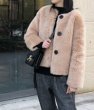 画像3: Women Real Sheep Skin Mouton Fur coat Jacket  リアルシープスキンムートンファーコート　ジャケット (3)