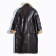 画像3: Women Real Sheep Skin  long leather coat リアルシープスキンムートンファーロングコート (3)