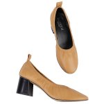 画像1: Women's new  Simple leather pumps 本革レザーパンプス　 (1)