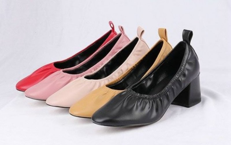 画像2: Women's new  Simple leather pumps 本革レザーパンプス　 (2)