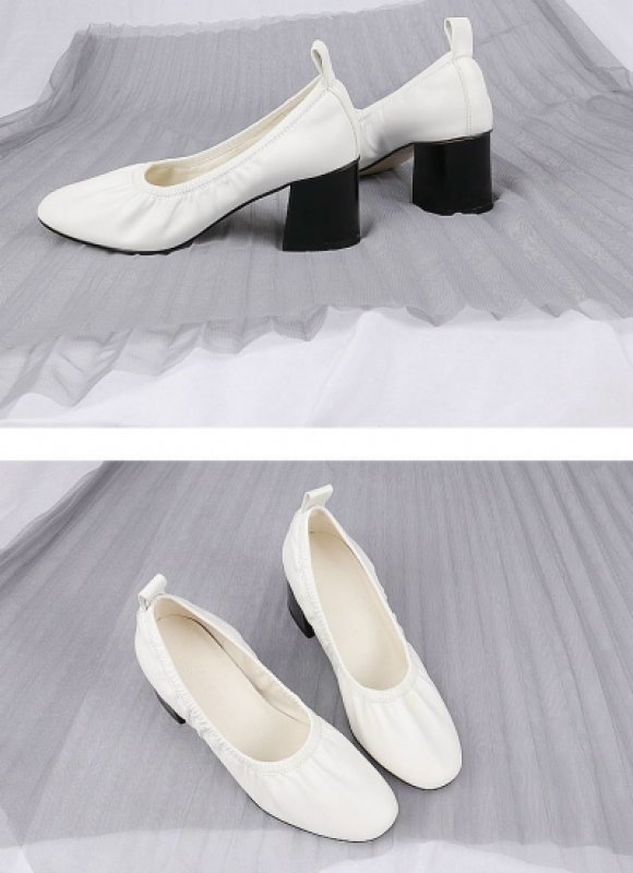 画像4: Women's new  Simple leather pumps 本革レザーパンプス　 (4)