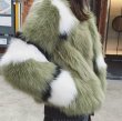 画像2: Women Fox Fur  Matching Fur Jacket Coatリアルフォックスファーコート ジャケット (2)