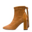 画像1: women's suede high heelankle boots スウェードアンクルブーツ ショートブーツ (1)