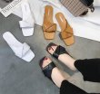 画像5: women's new style leather slippers sandals シンプルフラットサンダル　スリッパ (5)