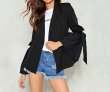 画像1: Women simple sweet trumpet sleeves blazer coatトランペット袖シンプルジャケット (1)