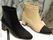 画像4: women's Leather combination color ankle boots本革レザーコンビバイカラーショートアンクルブーツ (4)