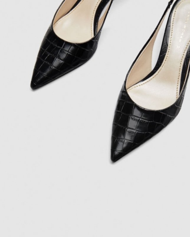 画像4: Women's pearl decoration Backband Leather pumps パール付バックベルトパンプス (4)