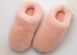 画像2: women's Real Sheepskin Slippers Shoesリアルモコモコスリッポン サンダル (2)