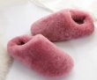 画像4: women's Real Sheepskin Slippers Shoesリアルモコモコスリッポン サンダル (4)