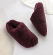 画像5: women's Real Sheepskin Slippers Shoesリアルモコモコスリッポン サンダル (5)