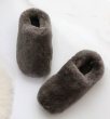 画像6: women's Real Sheepskin Slippers Shoesリアルモコモコスリッポン サンダル (6)