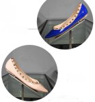 画像7: Women'pointed rivet shoes ballet fairy shoes本革レザースタッズ付フラットパンプス (7)