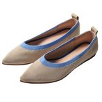 画像1: women's ballet pointed flat fairy shoesフラットパンプス バレーシューズ (1)