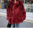 画像1: Fake rabbit furcoat Half coat Jacket モコモコフワフワフェイクラビットファーハーフコート　ジャケット (1)