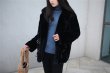 画像2: Fake rabbit furcoat Half coat Jacket モコモコフワフワフェイクラビットファーハーフコート　ジャケット (2)