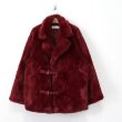 画像5: Fake rabbit furcoat Half coat Jacket モコモコフワフワフェイクラビットファーハーフコート　ジャケット (5)