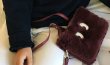 画像5: women's Rabbit fur clutch shoulder bag 2waybag モコモコラビットファーパックマンゴーストクラッチショルダーバッグ (5)