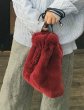 画像3: women's raccoon fur fox fur grass drawstring bucket bag リアルラクーン＆フォックスファー巾着トートショルダーバック バックパック (3)