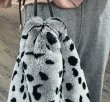 画像7: women's raccoon fur fox fur grass drawstring bucket bag リアルラクーン＆フォックスファー巾着トートショルダーバック バックパック (7)