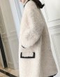 画像4: Women Real Sheep Skin  Mouton lamb longcoat  Jacket Coat リアルシープスキンムートンファーロングコート (4)