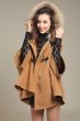 画像4: Ribbon Cape coat with fur hoodie (4)