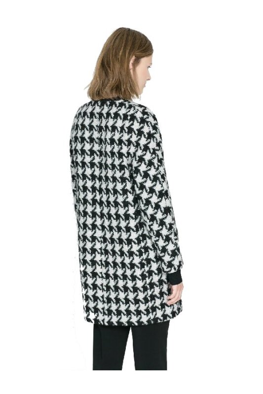 画像3: Hound's tooth zip coat (3)