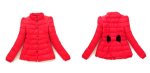 画像3: Down Back Bow Jacket 背中にリボン付き中綿ダウンジャケットミディアム丈 (3)