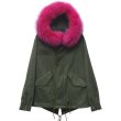 画像6: プラスサイズあり Real Fox Fur Hoodie Military Coat リアルファー付ミリタリーモッズコート (6)