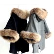 画像2: Raccoon Moz Coat ラクーンファー付ポンチョモッズコート (2)