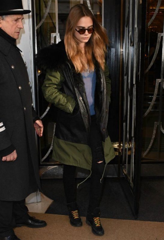 画像5: プラスサイズあり 2-tone Real Fox Fur Real Fur Liner Hoodie Military Coat Short 2トーンリアルファーフード&ライナー付ミリタリーモッズコート (5)