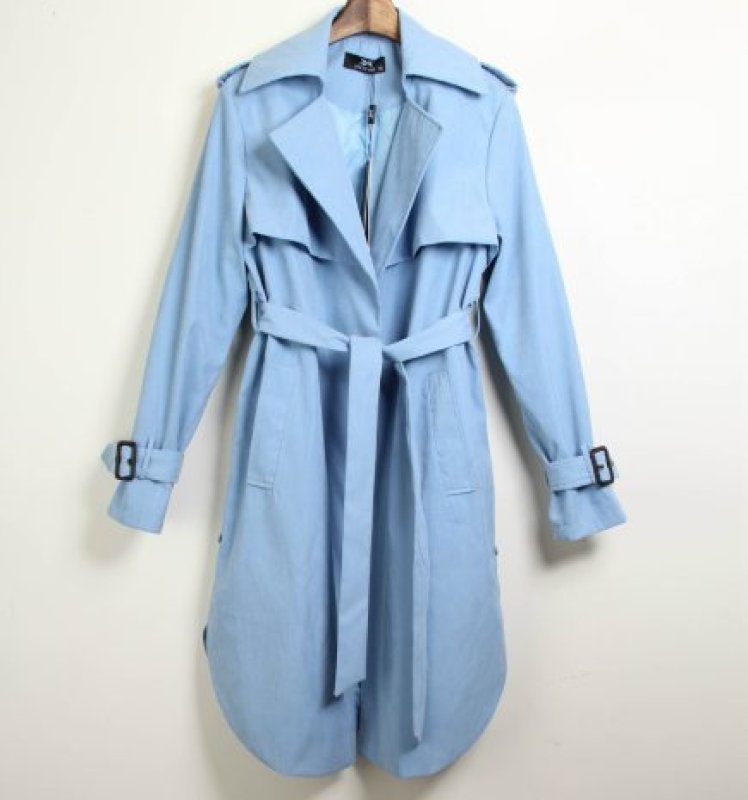 画像5: スプリングロングコートジャケット 大きなプラスサイズあり (5)