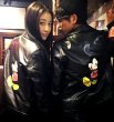 画像4: Unisex Mickey Leather Riders Jacket バックミッキー本革本皮リアルラムレザーライダースジャケット (4)