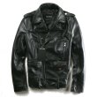 画像2: Unisex Mickey Leather Riders Jacket バックミッキー本革本皮リアルラムレザーライダースジャケット (2)