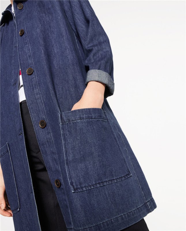 画像3: デニムロングジャケット コート (3)