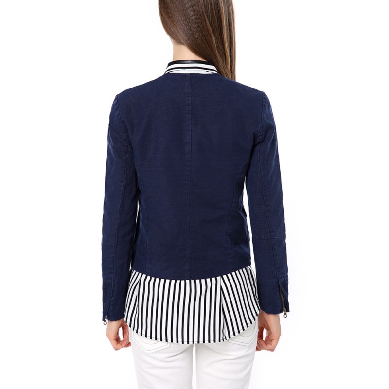 画像6: ラウンドネックダブルブレストジャケット ブレザー (6)