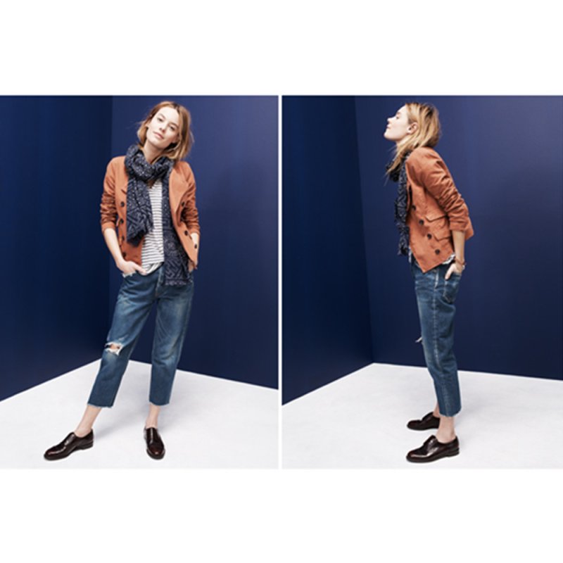 画像3: ラウンドネックダブルブレストジャケット ブレザー (3)