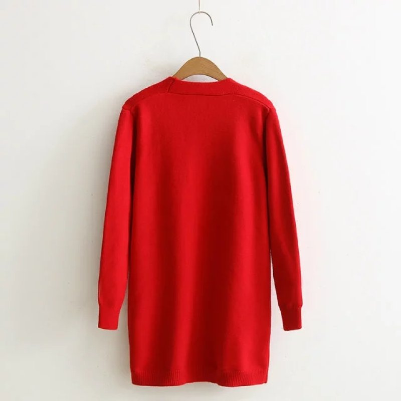 画像5: ニットロングカーディガン　ジャケット　コート (5)